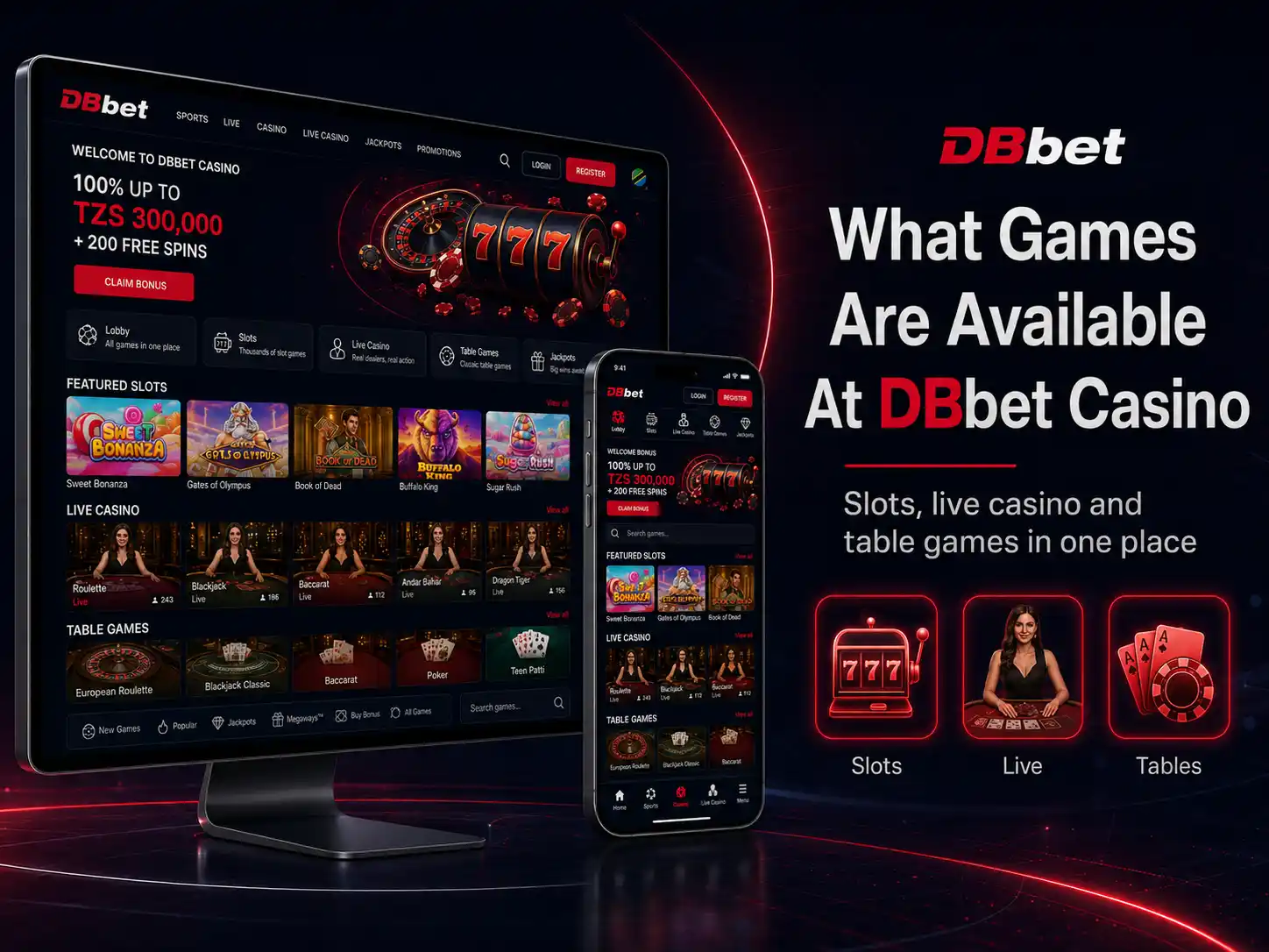 What Games Are Available At DBbet Casino