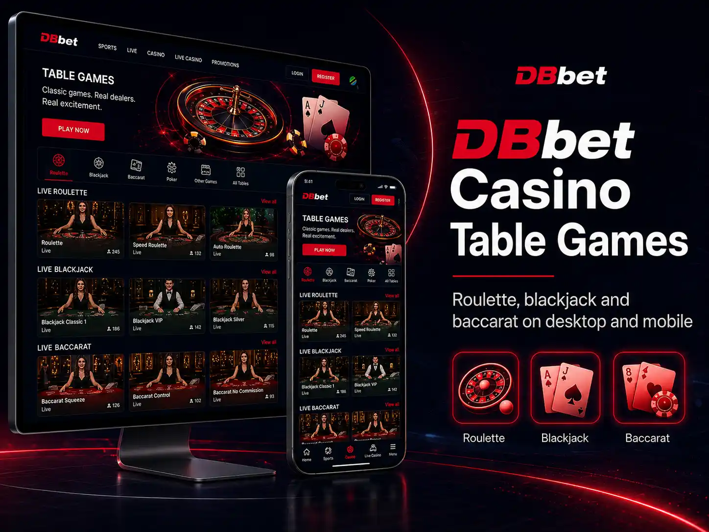 DBbet Casino Table Games