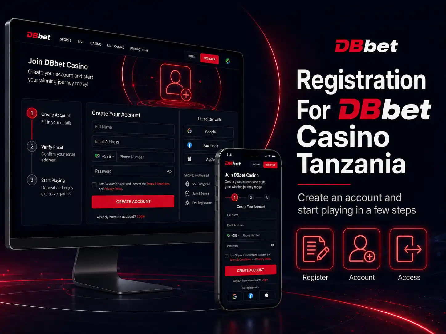 Registration For DBbet Casino