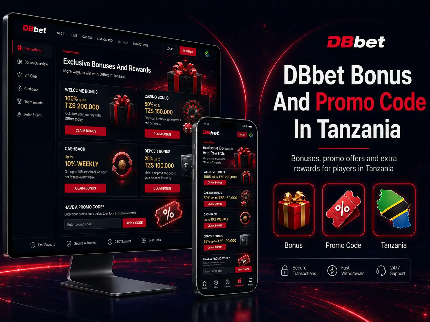 DBbet Bonus And Promo Code In Tanzania