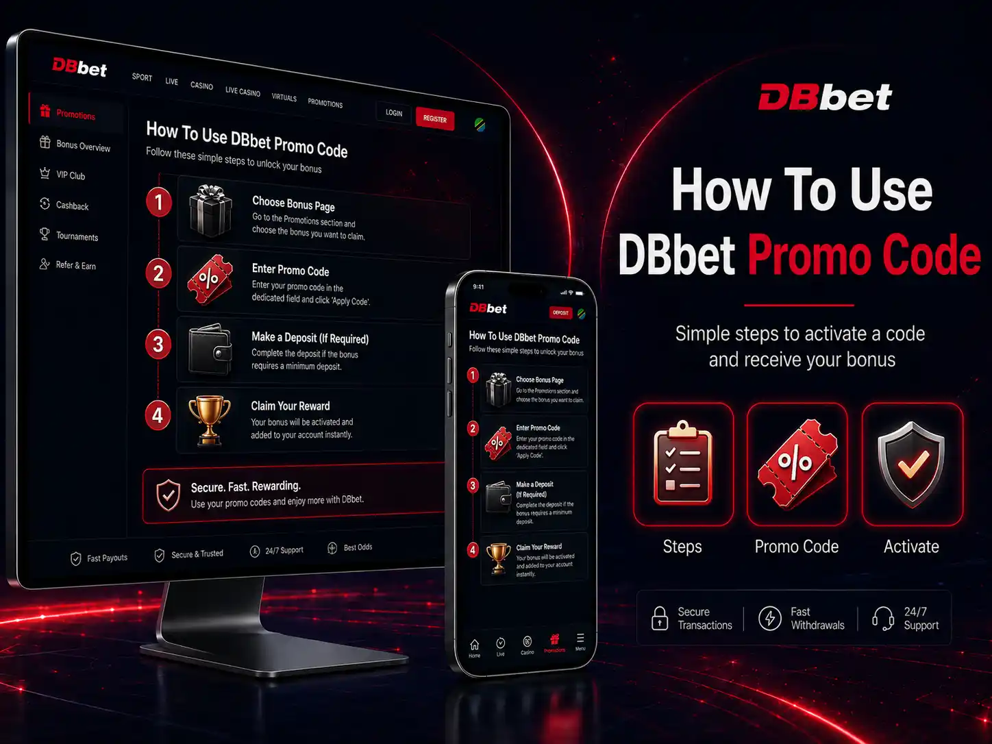 How To Use DBbet Promo Code