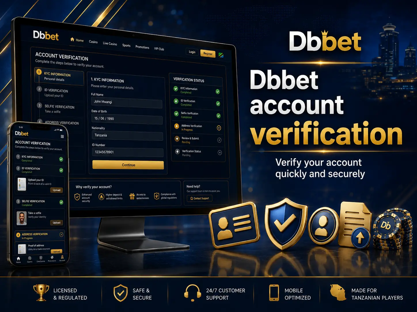 Account Verification on Dbbet