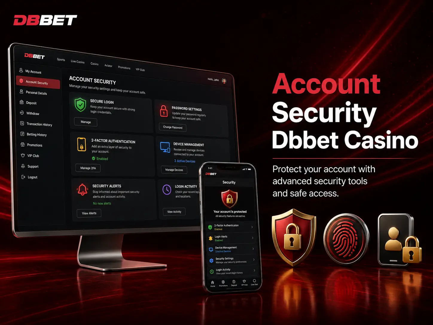 Account Security on dbbet
