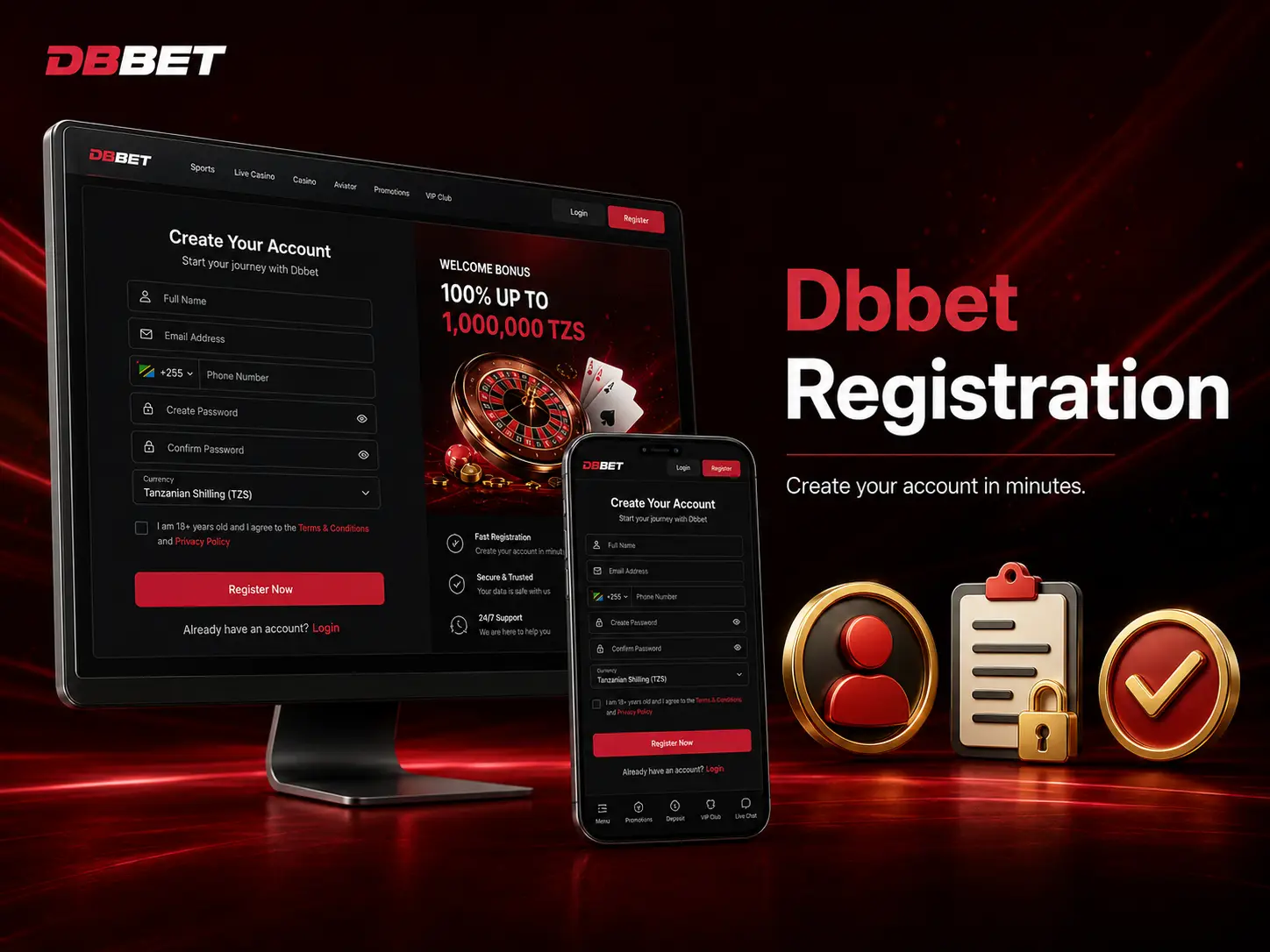Registration on dbbet